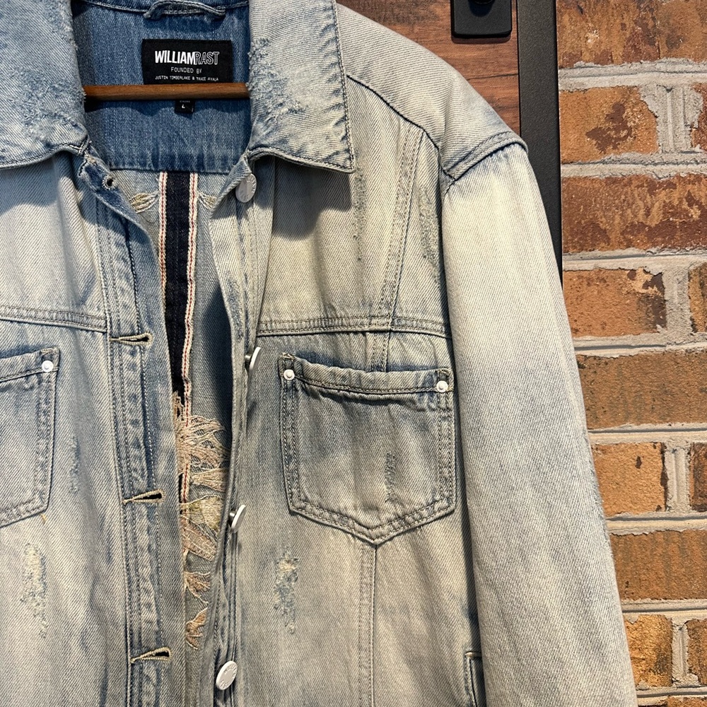 William Rast Embroidered Denim Jacket - Picture 3 of 8